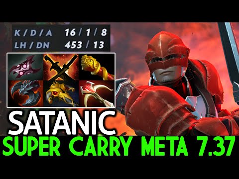 SATANIC [Dragon Knight] Super Carry Meta 100% Overpowered Dota 2