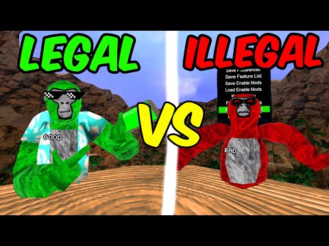 Gorilla Tag | LEGAL MODS VS ILLEGAL MODS (part 2)