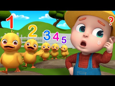 Baby Farm Animals Escape | Baby Learn to Count with Farm Animals | Rosoo Nursery Rhymes & Kids Songs