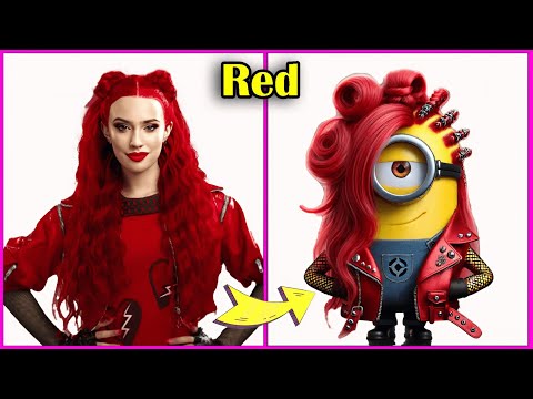 DESCENDANTS THE RISE OF RED CHARACTERS AS MINION