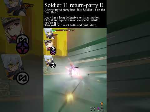 6 Soldier 11 return parry Skip E #zenlesszonezero #soldier11 #guide #tips #tricks #lucy # nicole