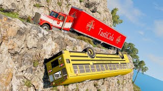 Cars vs Cliff Roads #3 - BeamNG DRIVE | SmashChan