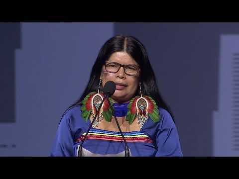 #2023PoWR | Patricia Gualinga Addresses the IRI Dialogue with Indigenous Leaders