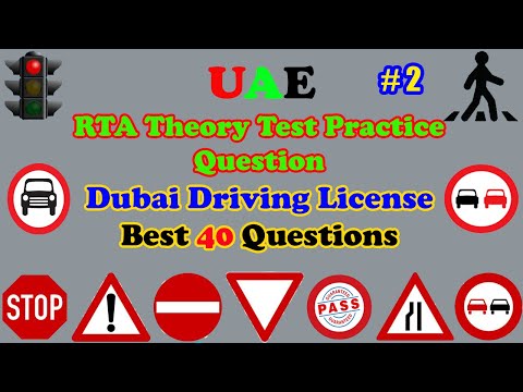 2024 RTA Theory Test  practice questions | Dubai Driving License best 40 questions #2