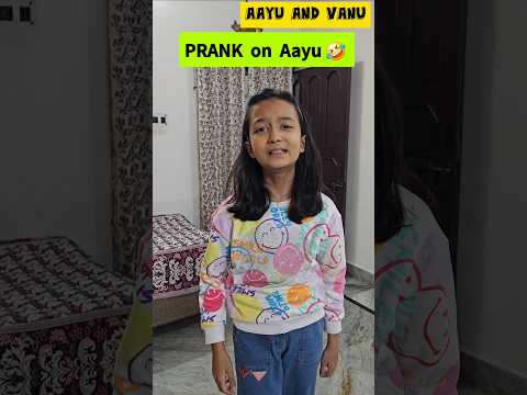 PRANK on AAYU 🤪🤣 #aayuandvanu #shorts #youtubeshorts #viral #trending #ytshorts #prank