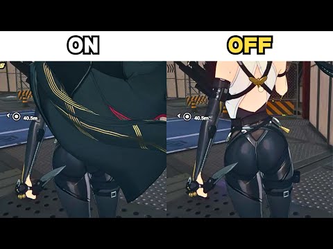 Evelyn Jacket ON vs OFF (Visuals & Physics Comparison)