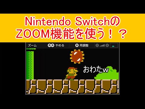 一寸先は闇マリオ#11 Nintendo SwitchのZOOM機能を使う！？ ZOOM MARIO