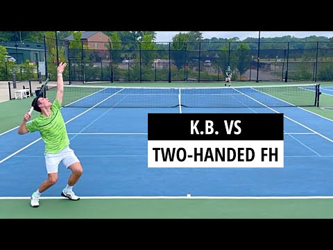 #1 Player for NAIA College [UTR 9+] vs Two-Handed Forehand [USTA 5.0]