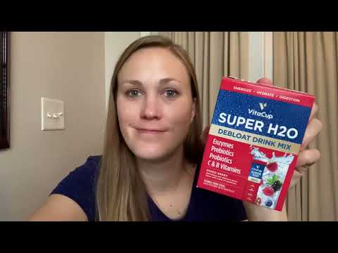 Review of the VitaCup Super H2O Bloating Relief and Digestive Health Drink Mix Packets