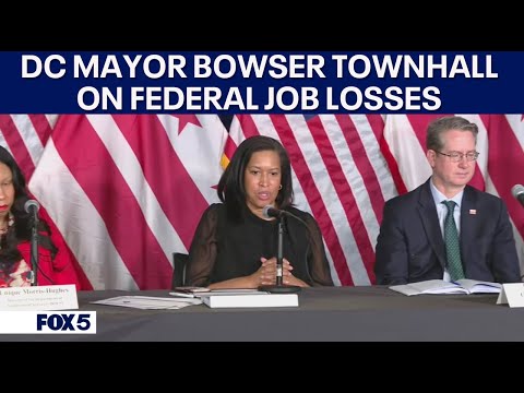 DC Mayor Muriel Bowser hosts townhall on Federal job losses