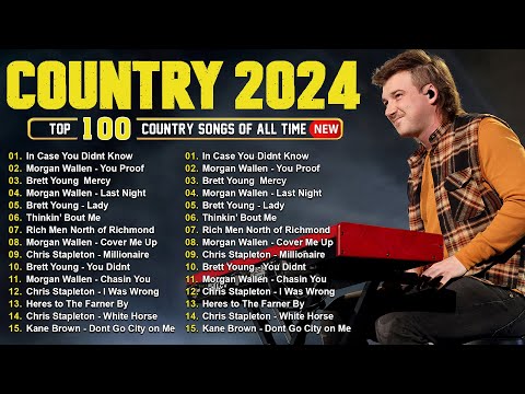 Country Music 2024 - Morgan Wallen, Luke Combs, Brett Young, Kane Brown, Luke Bryan, Chris Stapleton