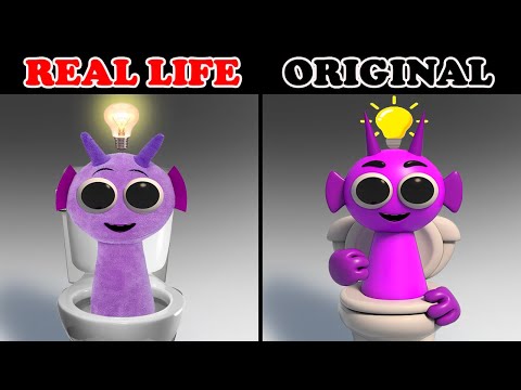 Best of INCREDIBOX SPRUNKI: Durple PHASE 2 vs PHASE 3! ORIGINAL vs Plush Toy REAL LIFE