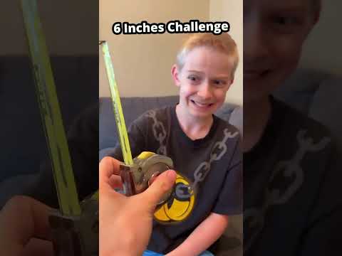 Guess How Many Inches Challenge! #game #family #challenge