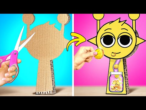 Cardboard SIMON SPRUNKI Money Box! 💰🔥 Paper and Cardboard Crafts For You*