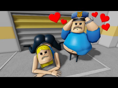 BARRY WOMAN STUCK? BARRY FALL IN LOVE in BARRY'S PRISON RUN! #roblox #obby