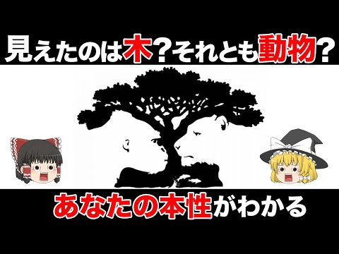 【ゆっくり解説】最初に見えたものであなたの本性がわかってしまう心理テスト