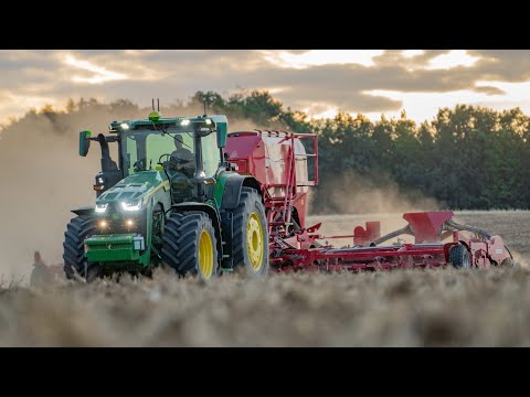 Field work with JOHN DEERE 8R410 | HORSCH Pronto 9 DC & HORSCH Joker 12rt | Agrochema Studenec