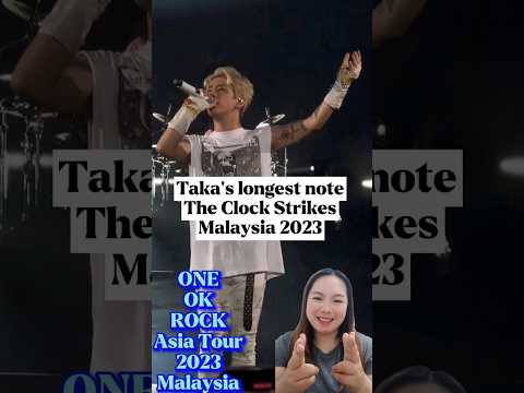 ONE OK ROCK [Taka's longest note] LD Asia Tour 2023, Malaysia #oneokrock #taka #toru #ryota #tomoya