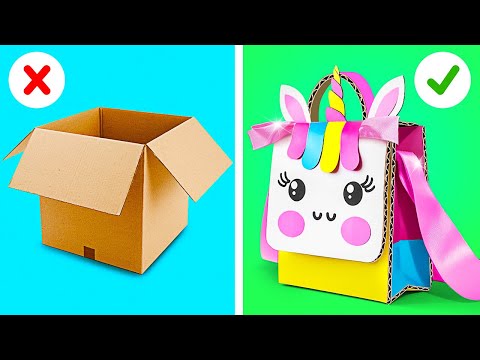 CUTE KITTY BANK made out of CARDBOARD 🐱 Awesome DYI Parenting Hacks You Will Love by YayTime! FUN