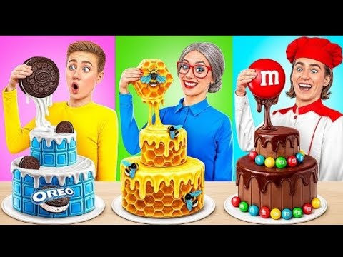 Me vs Grandma Cake DecoratingChallenge | Funny Moments by MultiDO Smile