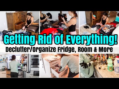 GET RID OF EVERYTHING! *HUGE* DECLUTTER WITH ME! DECLUTTER & ORGANIZING MOTIVATION 2024