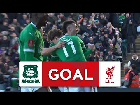 GOAL | Ryan Hardie | Plymouth Argyle 1-0 Liverpool | Fourth Round | Emirates FA Cup 2024-25