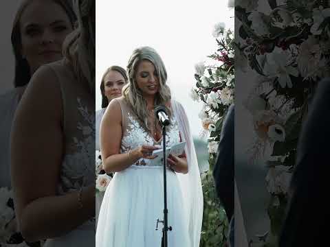 Officiant Gets EMOTIONAL Listening to Wedding Vows #shorts