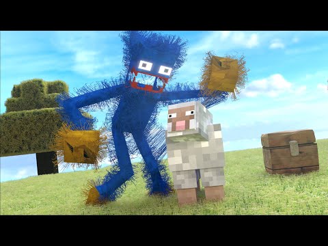 Poppy Playtime VS Minecraft Huggy Wuggy 2 #Shorts