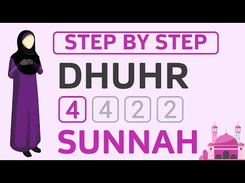 Learn How to Pray 4 Rakat Sunnah Dhuhr Salah: Step by Step - Female Hanafi Method - Dhuhr Namaz