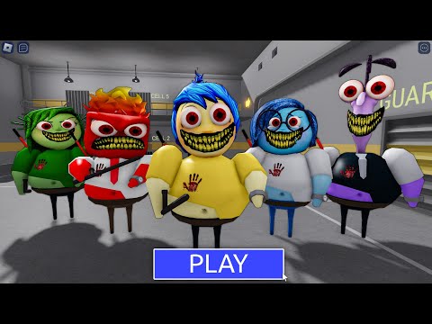 FAMILY! INSIDE OUT 2 MAD BARRY! Walkthrough Full GAMEPLAY #ScaryObby #roblox