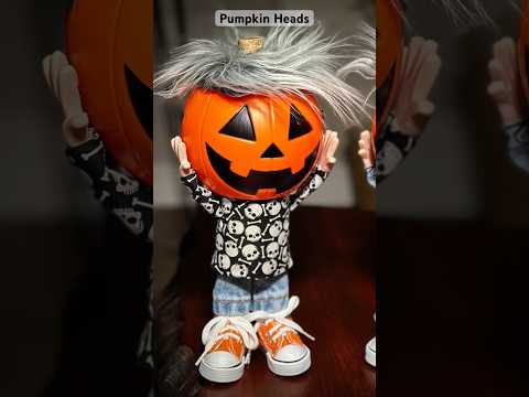 Make a Cute Pumpkin Head #diy#halloween #halloweendecor