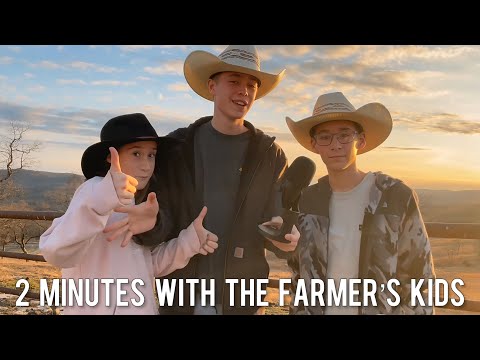 Interviewing Children On The Farm | 2 Minutes With The Farmer's Kids