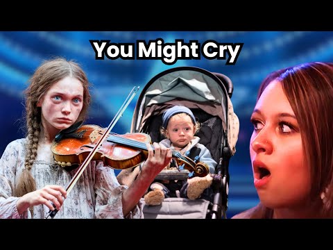 Homeless 16-Year-Old Sings Violin Song for Her Baby Brother, Brings Judges to Tears! (ai generated)