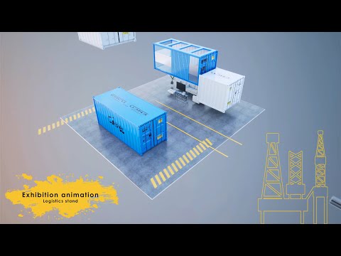 Logistics Trade show stand | #twinmotion #3d #3dmax #animation #exhibitiondesign #essamsoliman