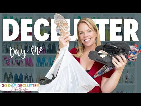 Let's Declutter Shoes & Coats - Day 1 - 30 Day Declutter Challenge