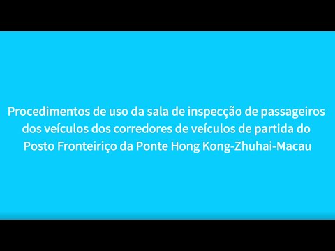 Sala inspecção de pessoal no carro de partida da Ponte HK-ZH-MO