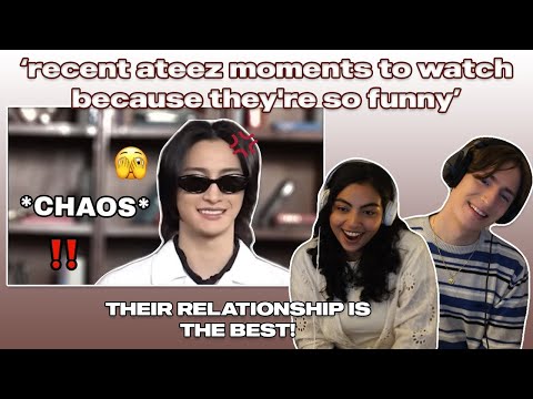 Couple React to Funny ATEEZ Momentsㅣrecent ateez moments to watch because they're so funnnyyyy