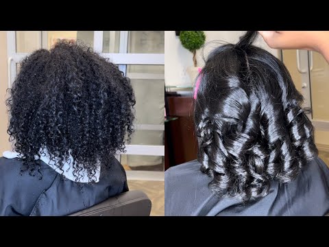 SHINY SILK PRESS✨ | HAIR GROWTH | Heat Trained Natural Hair