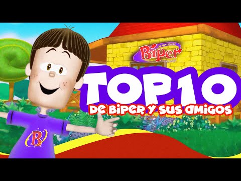 🔝TOP 10 DE BIPER Y SUS AMIGOS 🎶🥳💯 - Canciones Infantiles Cristianas