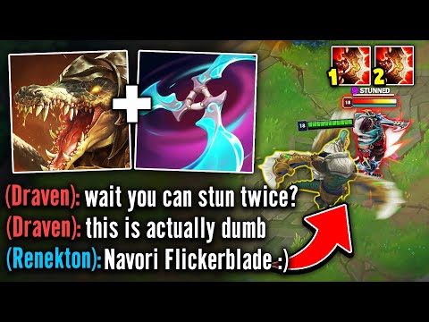 Renekton but I can perma stun you because I have Flickerblade (they don't expect it)