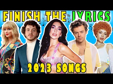 Finish The Lyrics 2023  Edition | The Most Popular Songs | Music Quiz 🎵