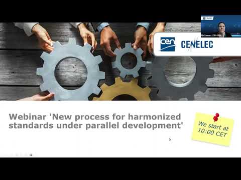 Webinar 'New process for harmonized standards under parallel development'