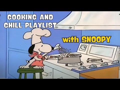 [𝐫𝐞𝐥𝐚𝐱𝐢𝐧𝐠 𝗽𝗹𝗮𝘆𝗹𝗶𝘀𝘁] 5 Hours Cooking and Chill with Snoopy 🥘🍳🎧 an Upmood Jazz playlist to Relax ✨