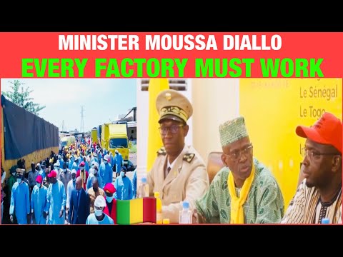 Mali MINISTER OF COMMERCE AND INDUSTRY MOUSSA A.DIALLO SURPRISE A FACTORY AFTER 15 YEARS…