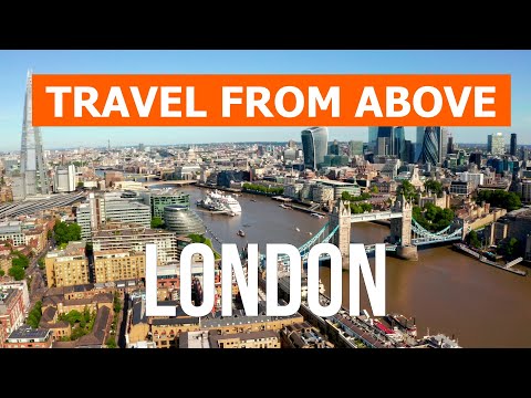 London from drone | 4k video | United Kingdom, London from above