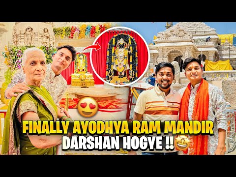 AYODHYA RAM MANDIR DARSHAN WITH DADI POTA 😍 | JAI SHREE RAM | BIHARI LADKA VLOGS