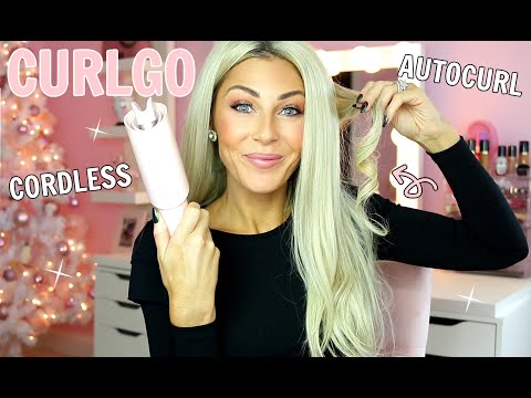 TYMO CURLGO CORDLESS AUTO CURLING IRON | REVIEW + DEMO!