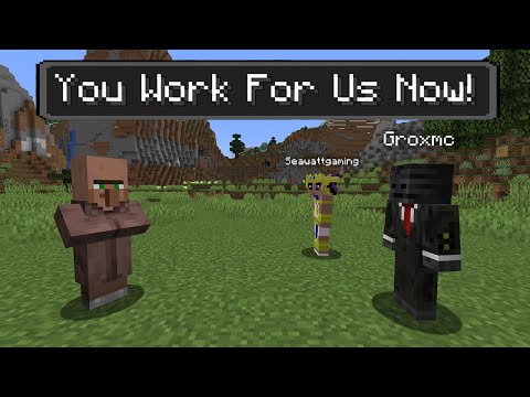 Minecraft But A Villager Works For Us... (Creator SMP)