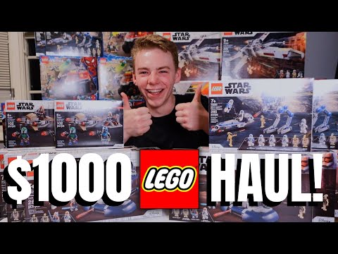 $1000 LEGO HAUL! - LEGO Star Wars, Spiderman, and More!