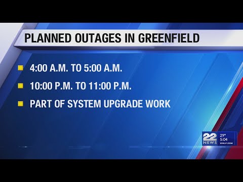 Temporary power outage scheduled in Greenfield